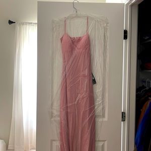 Long pink dress